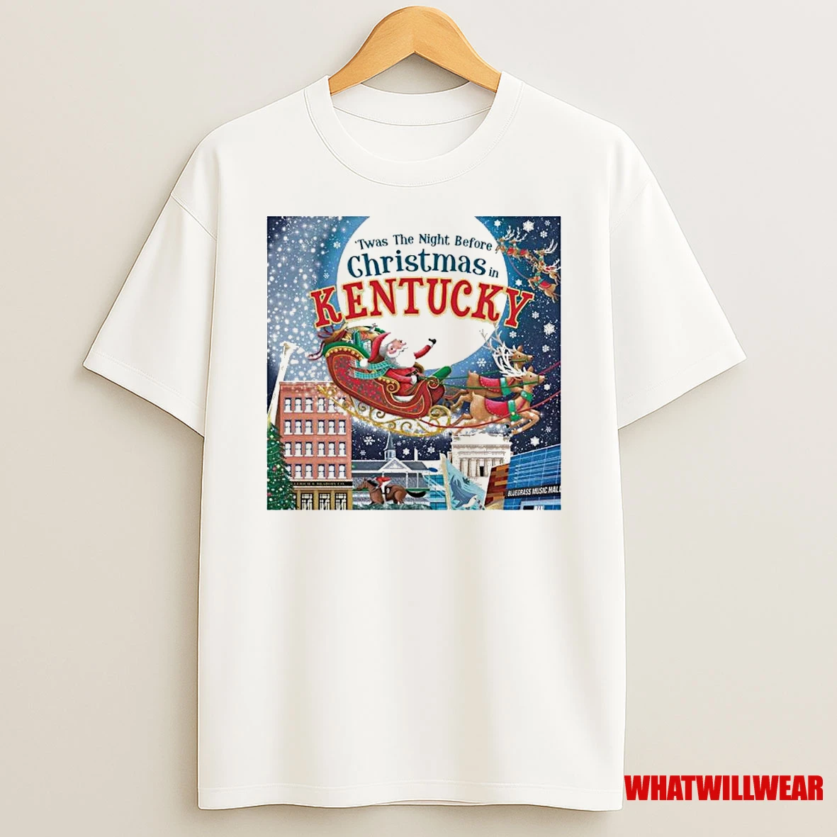 Twas The Night Before Christmas In Kentucky Shirts
