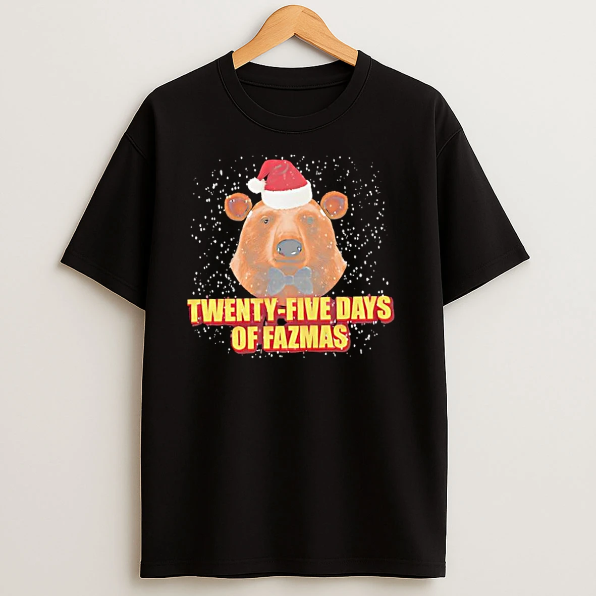 Twenty Five Days Of Fazmas Bear Santa Hat Graphic T Shirts