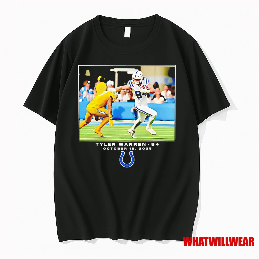 Tyler Warren Indianapolis Colts Nfl Flash Features Week 7 Shirts