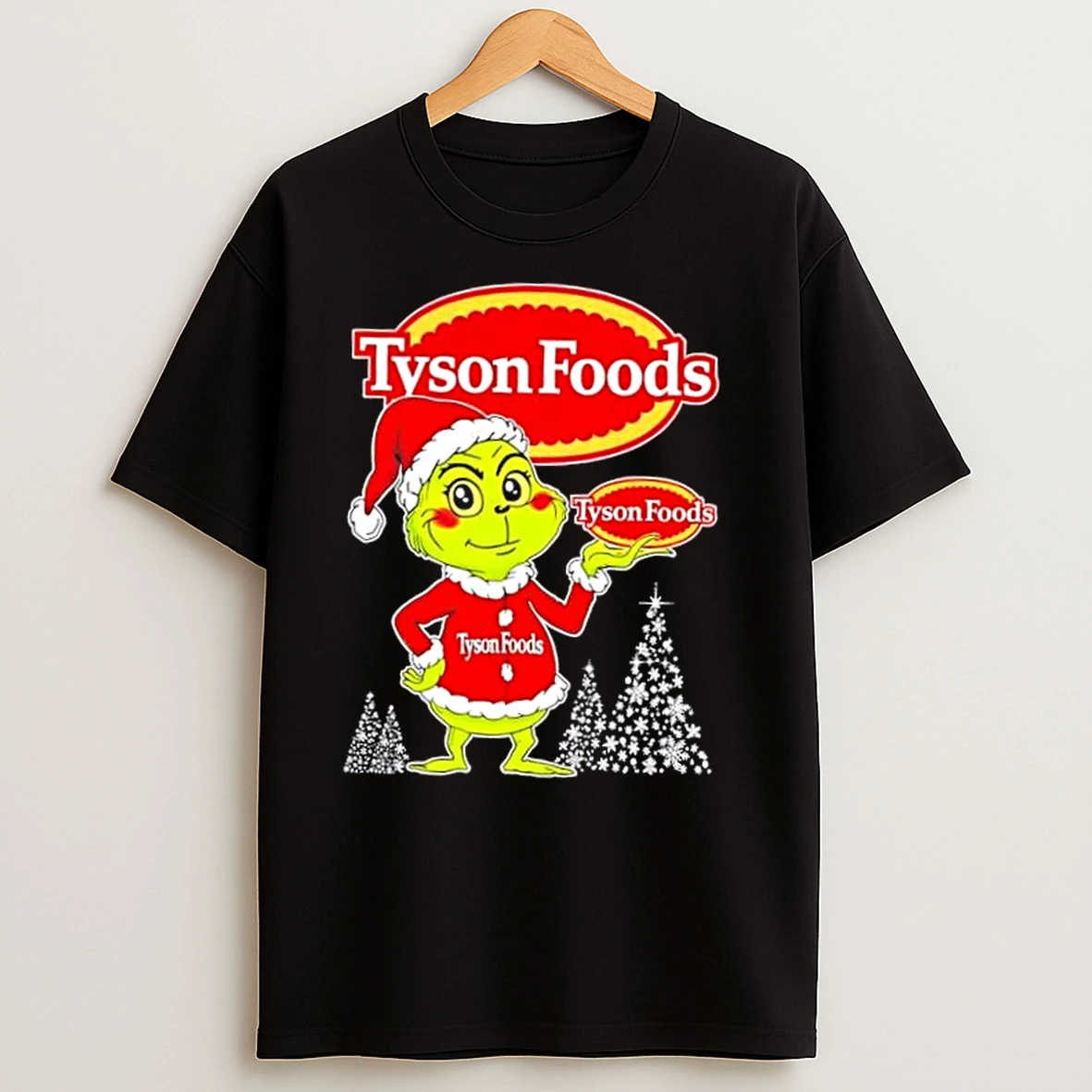 Tyson Foods And Grinchmas Christmas Tree T Shirts