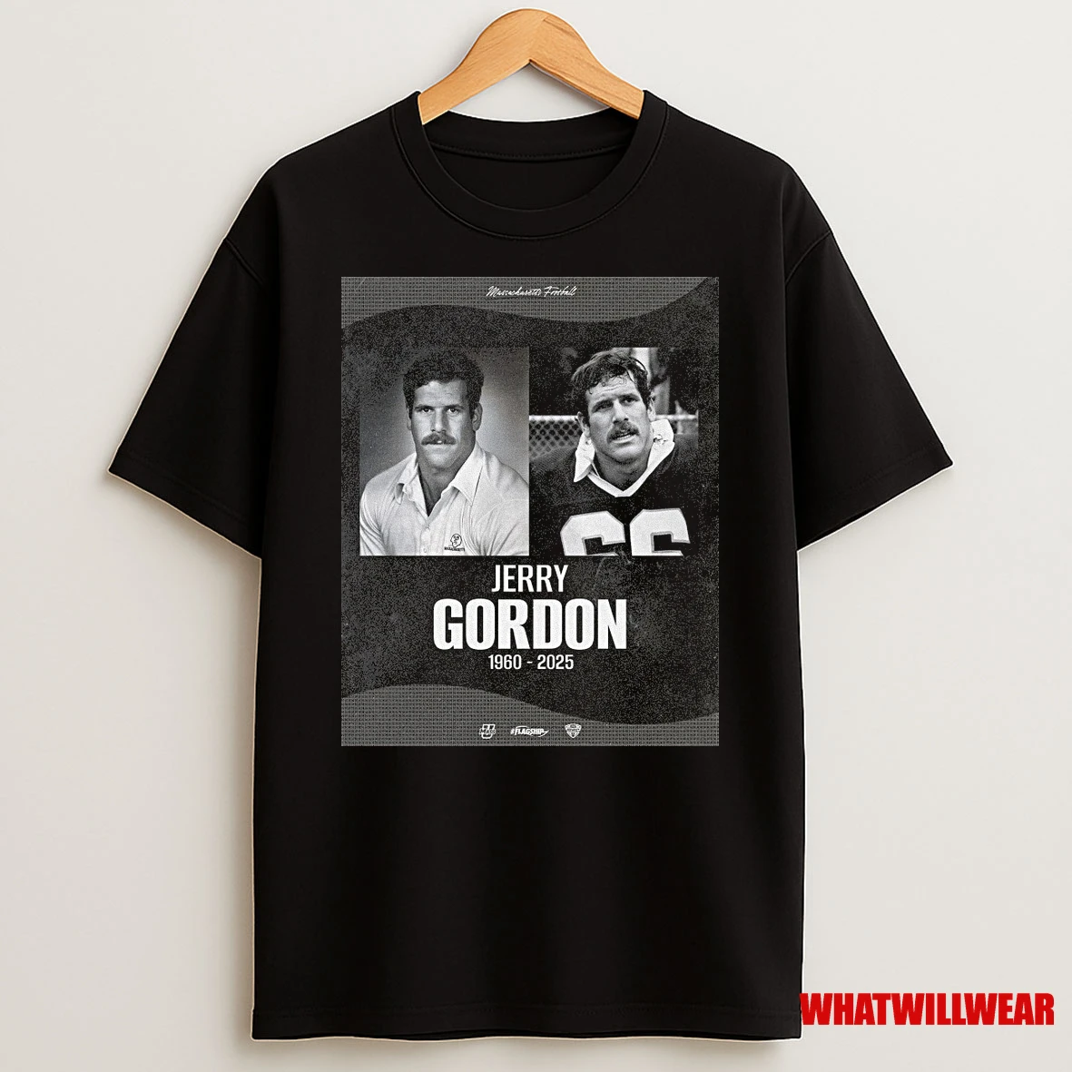 Umass Football Mourn The Passing Of Jerry Gordon 1960 2025 Shirts