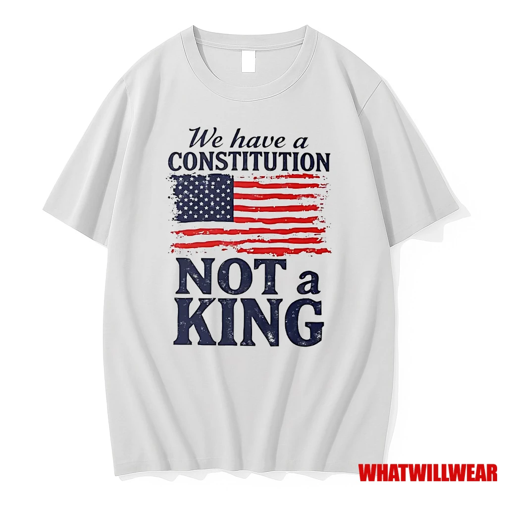 Us Flag We Have A Constitution Not A King Shirts