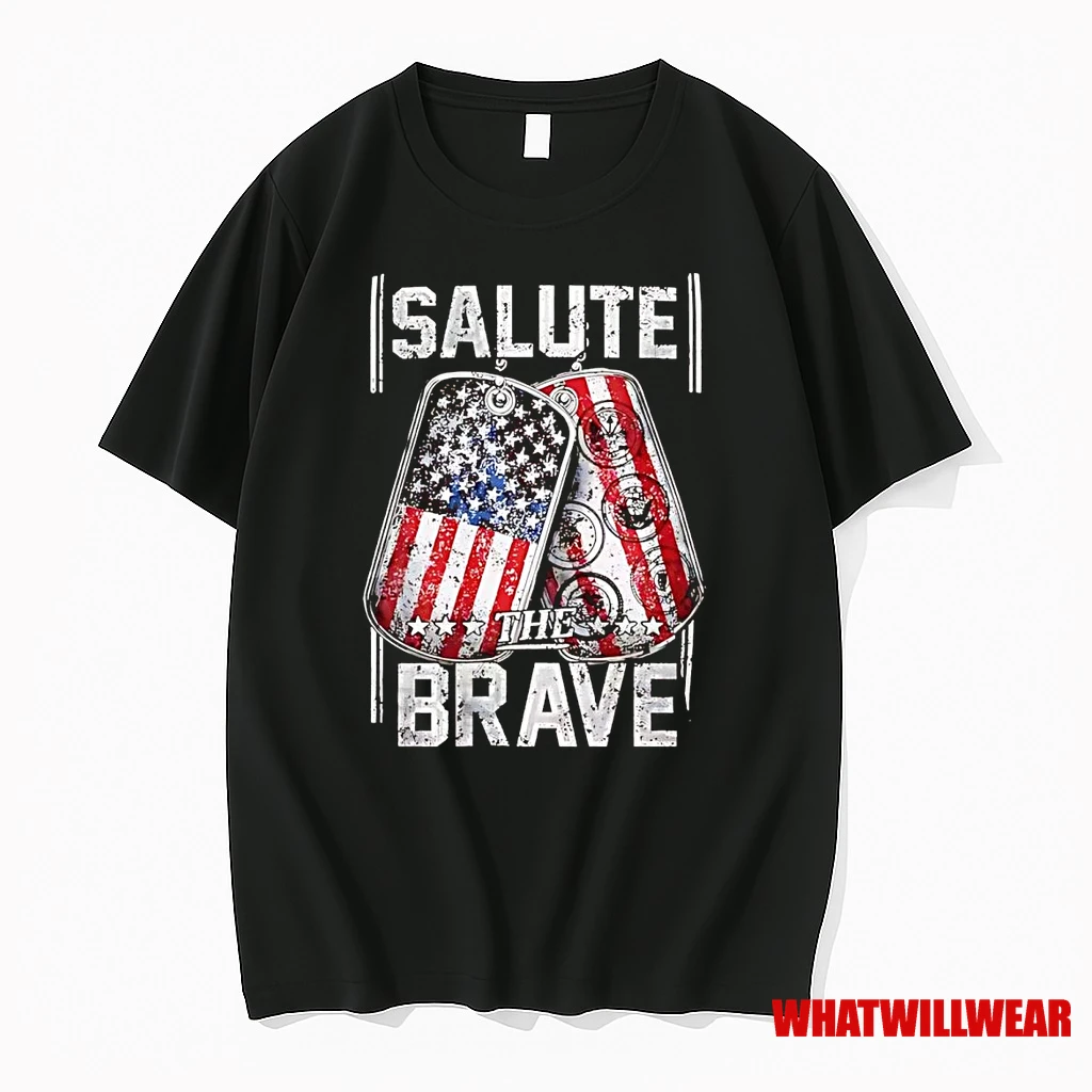 Us Veteran Salute The Brave Shirts