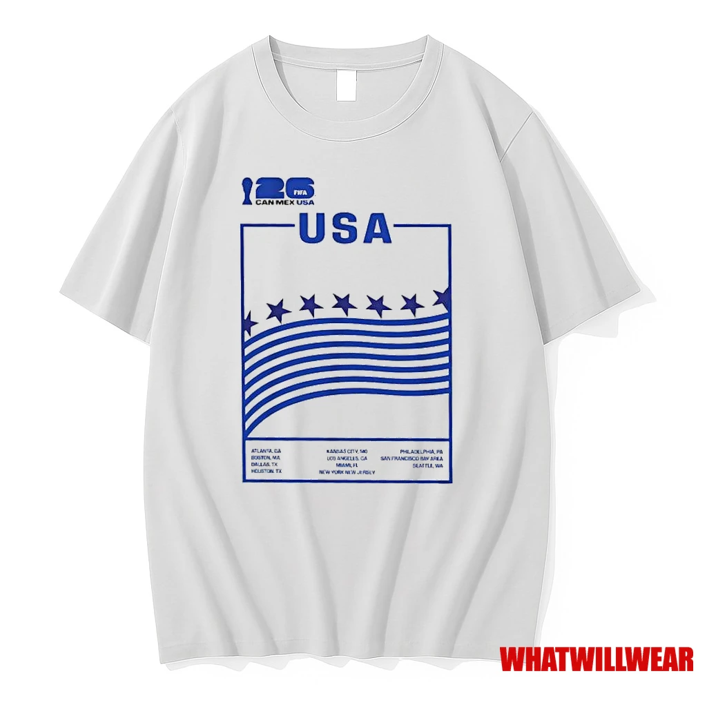 Usa Fifa World Cup 2026 Host Graphic Shirts