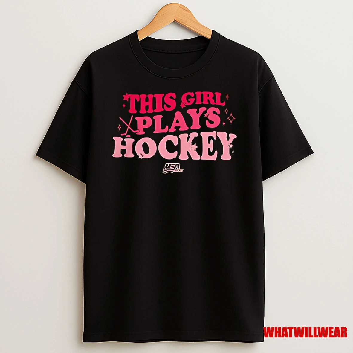 Usa Hockey This Girl Plays Hockey Shirts