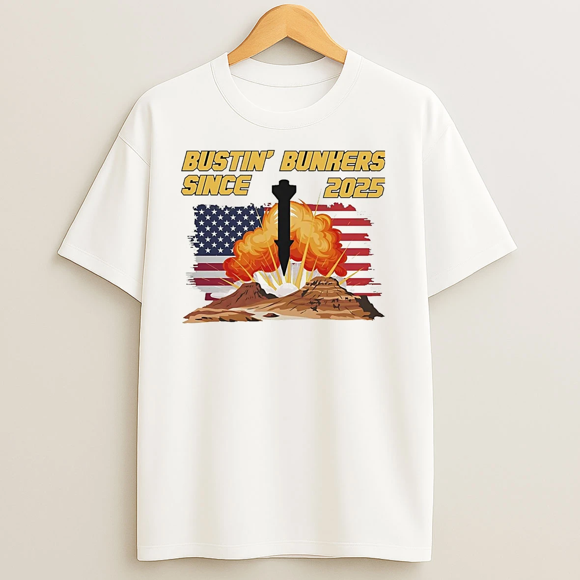 Usa Bustin Bunkers Since 2025 T Shirts
