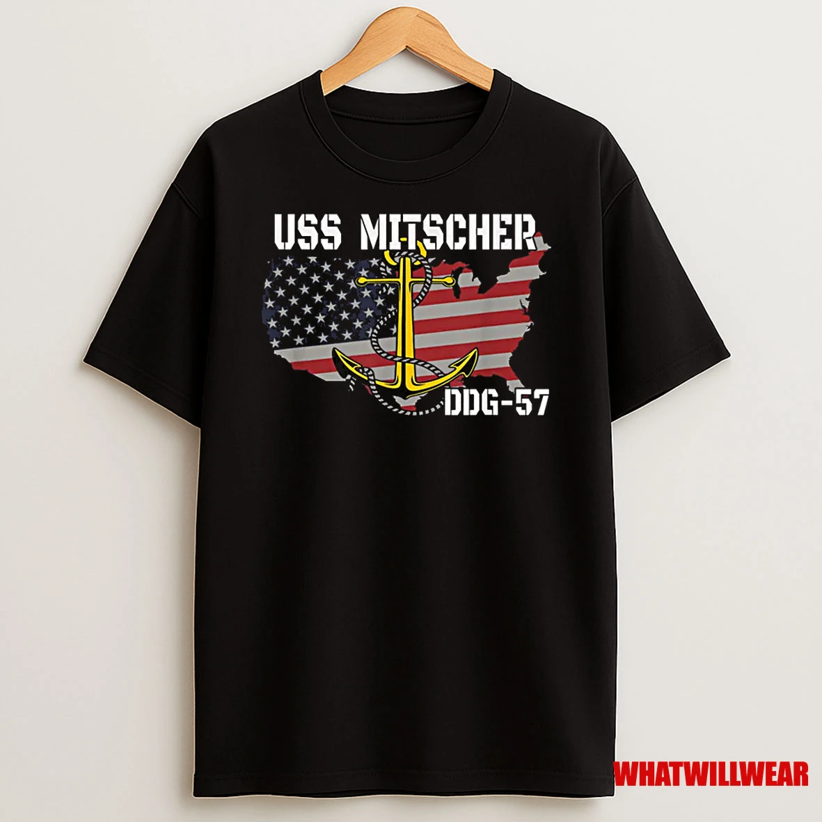Uss Mitscher Ddg 57 Destroyer Veteran Day Father Grandpa Dad Shirts