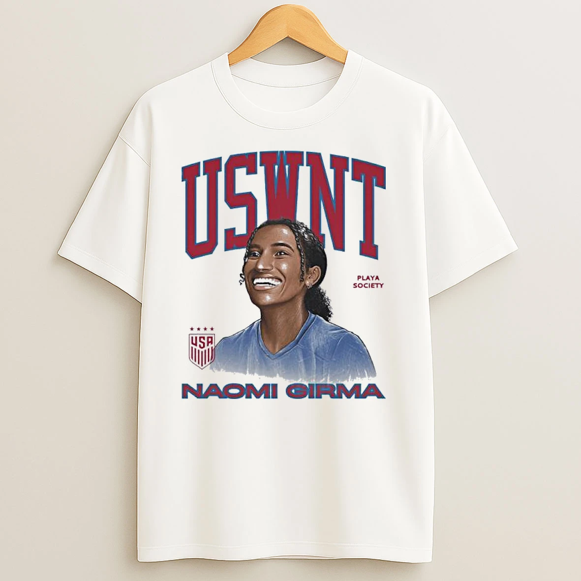 Uswnt Naomi Girma Player T Shirts