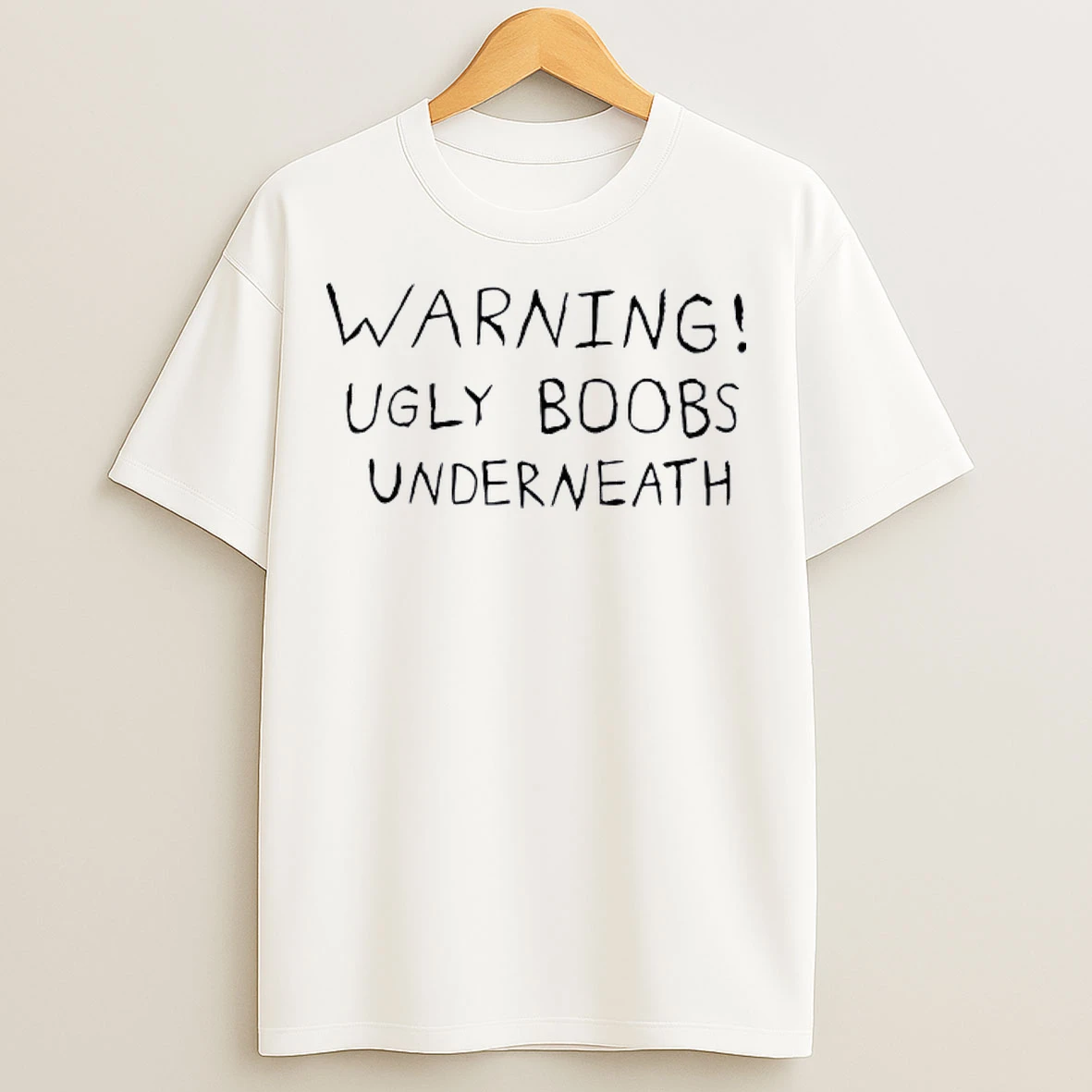Uarning Ugly Boobs Underneath T Shirts