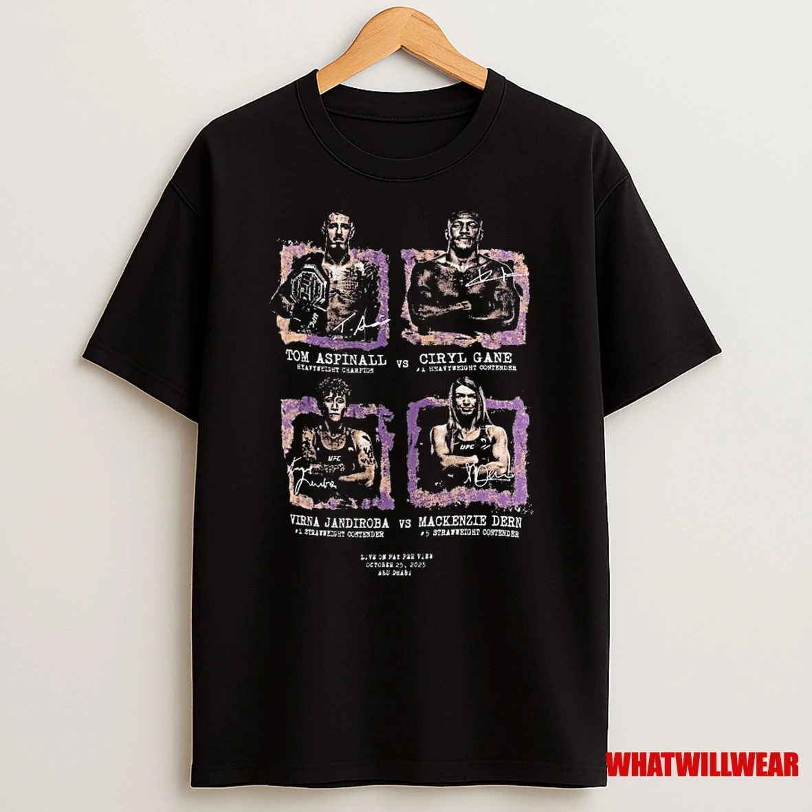 Ufc 321 Matchup October 25 2025 Shirts