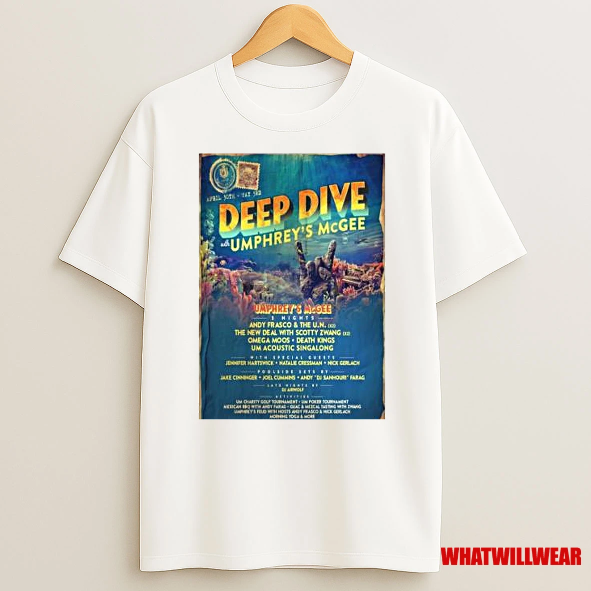 Umphreys Mcgee Moon Palace Apr 30 May 3 2026 Cancun Mx Concert Shirts