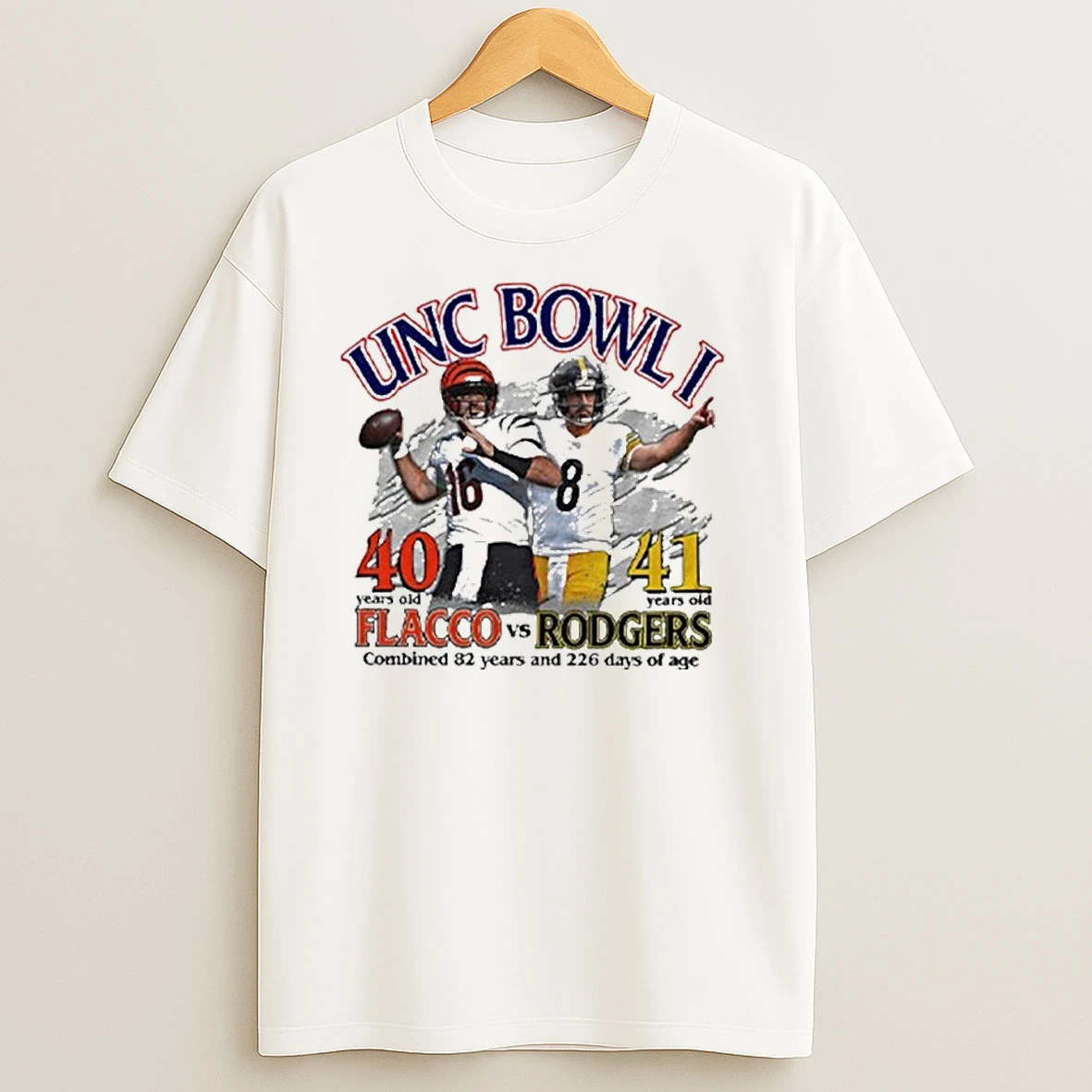 Unc Bowl I Joe Flacco Vs Aaron Rodgers T Shirts