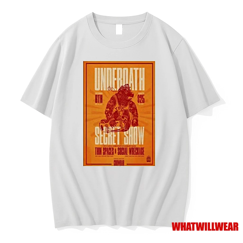Underoath Oct 6 2025 Secret Show Shirts