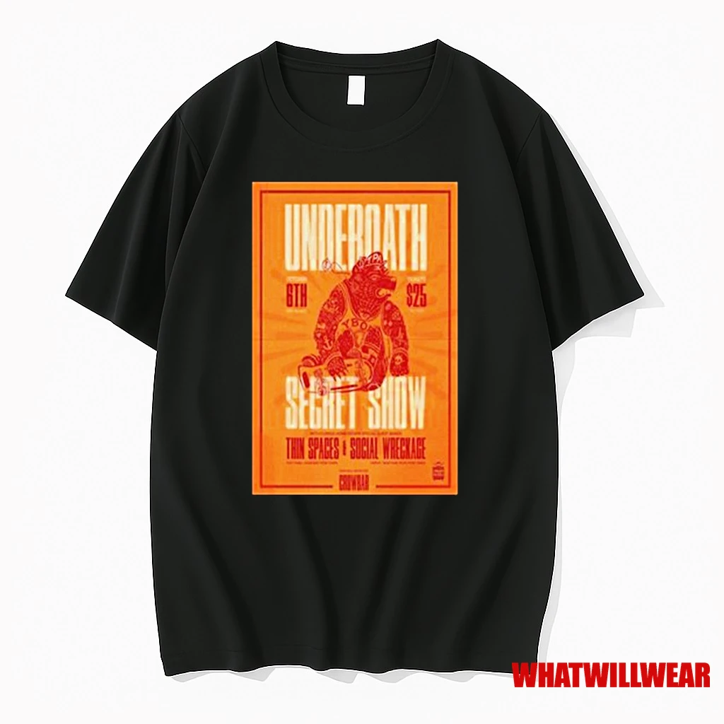 Underoath At Crowbar In Tampa Fl On October 6 2025 Tour Shirts