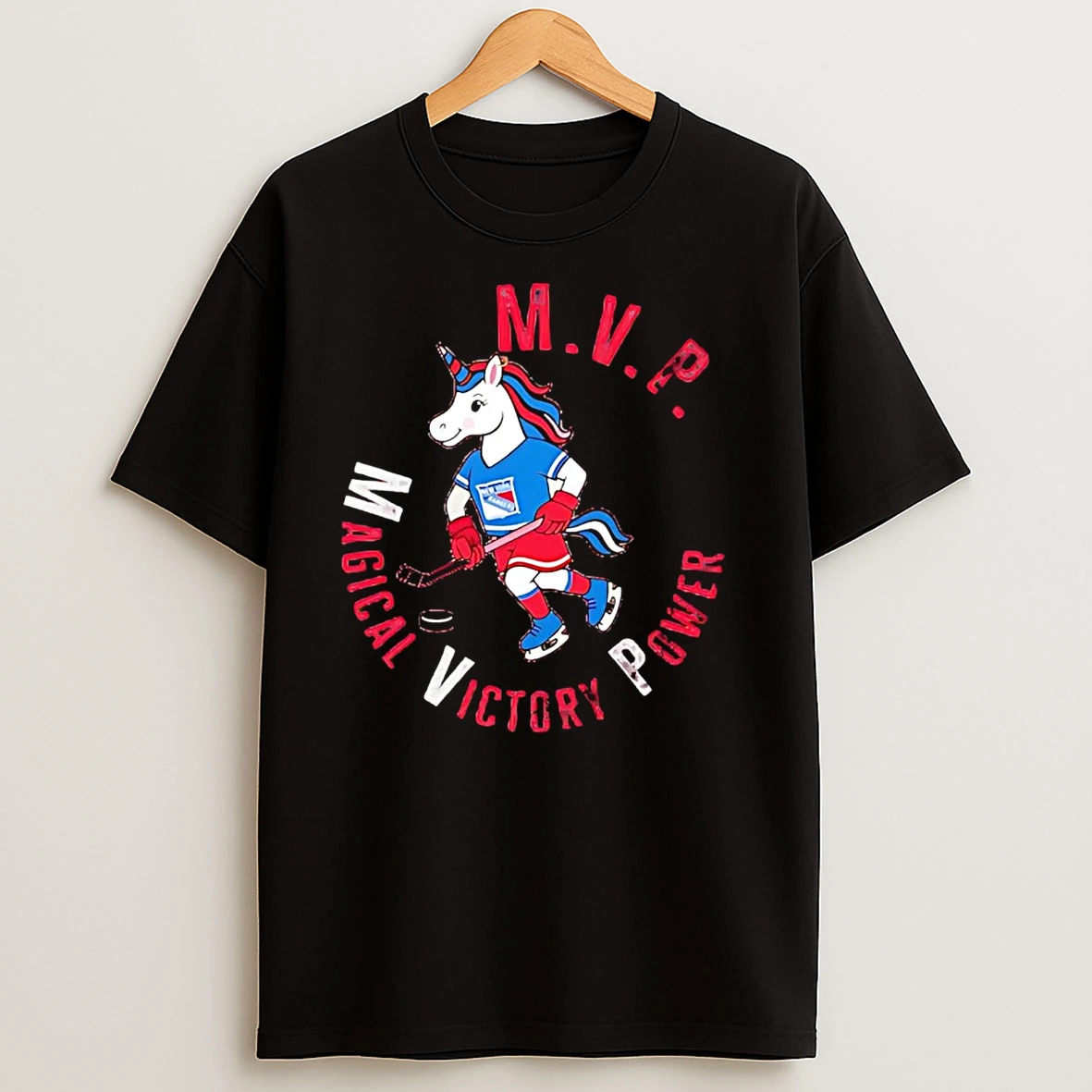 Unicorn Mvp Magical Victory Power New York Rangers T Shirts