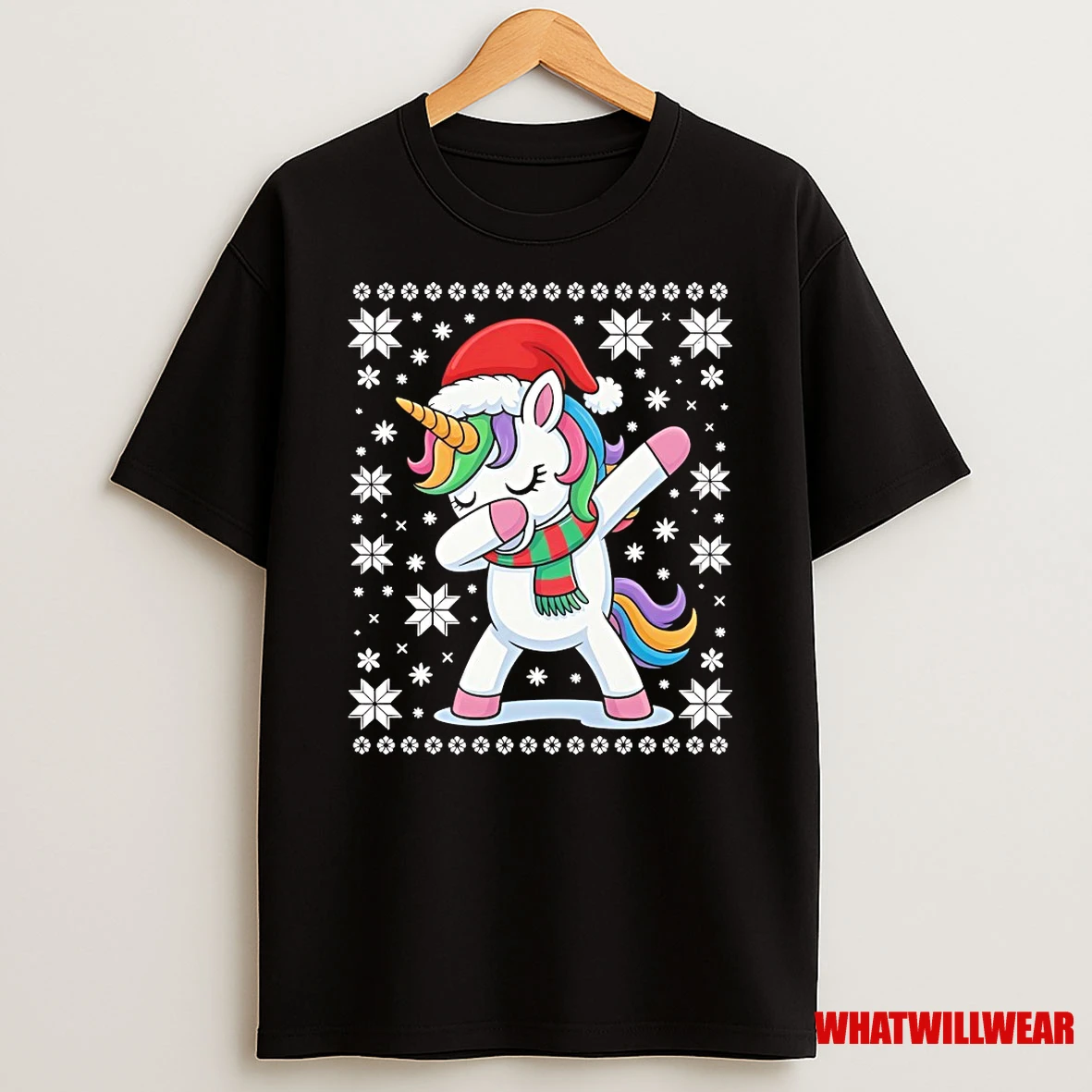 Unicorn Dabbing Christmas Shirts