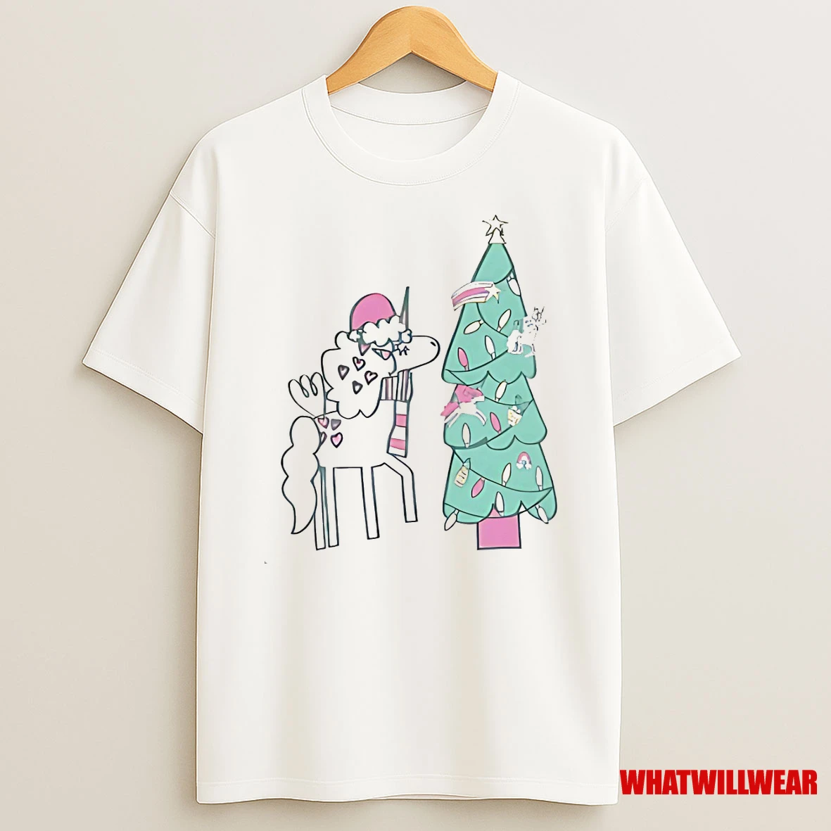 Unicorn Decorating Christmas Tree Holiday Magic Shirts