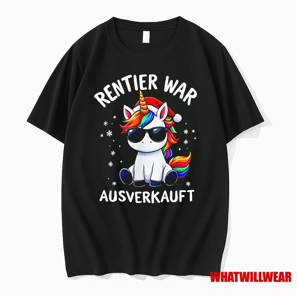 Unicorn Rentier War Ausverka Christmas Shirts
