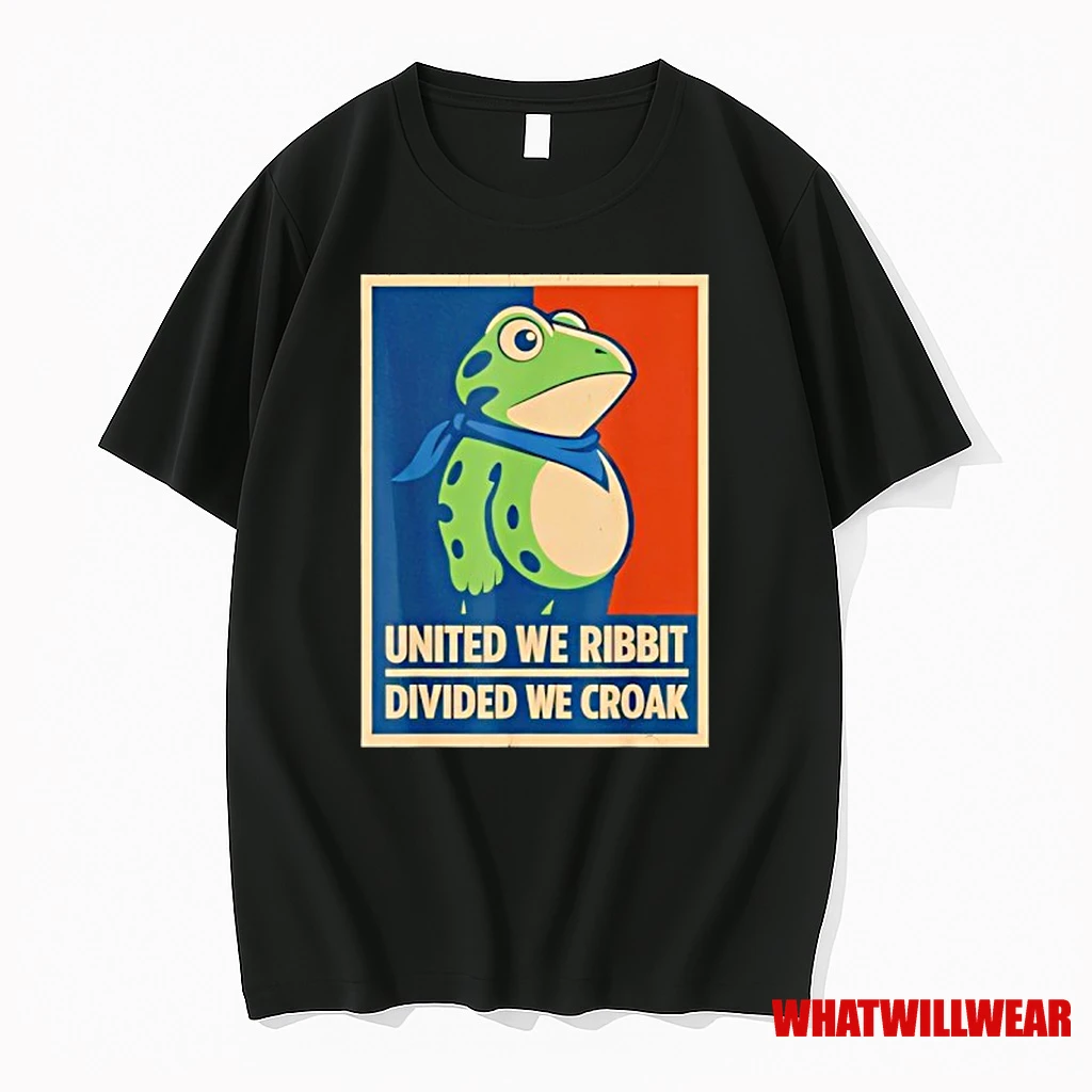 United We Ribbit Divided We Croak Funny Frog Protest Costume Shirts