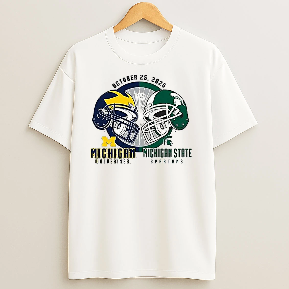 University Of Michigan Vs Michigan State Rivalry October 25 2025 T Shirts