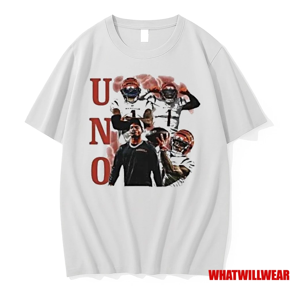 Uno Jamarr Chase Cincinnati Bengals Football Shirts