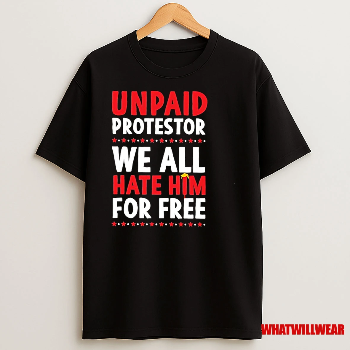 Unpaid Protestor We All Hate Him For Free Shirts