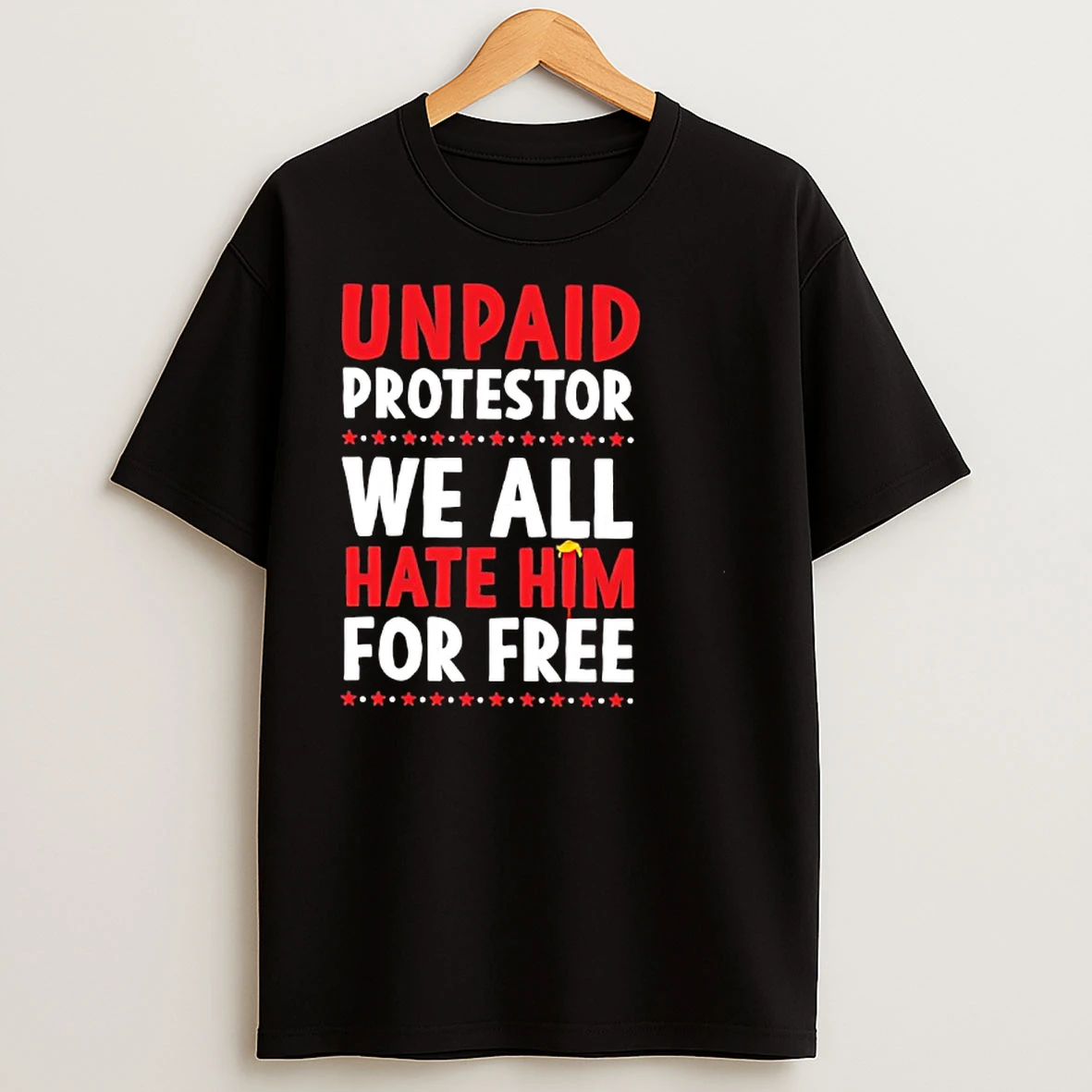 Unpaid Protestor We All Hate Him For Free T Shirts
