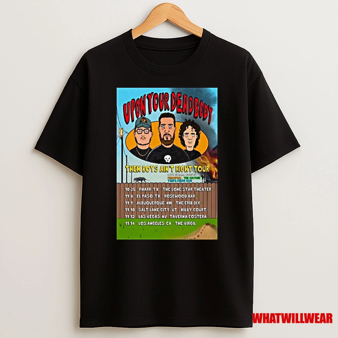 Upon Your Dead Body Them Boys Aint Right Tour 2025 November Shirts