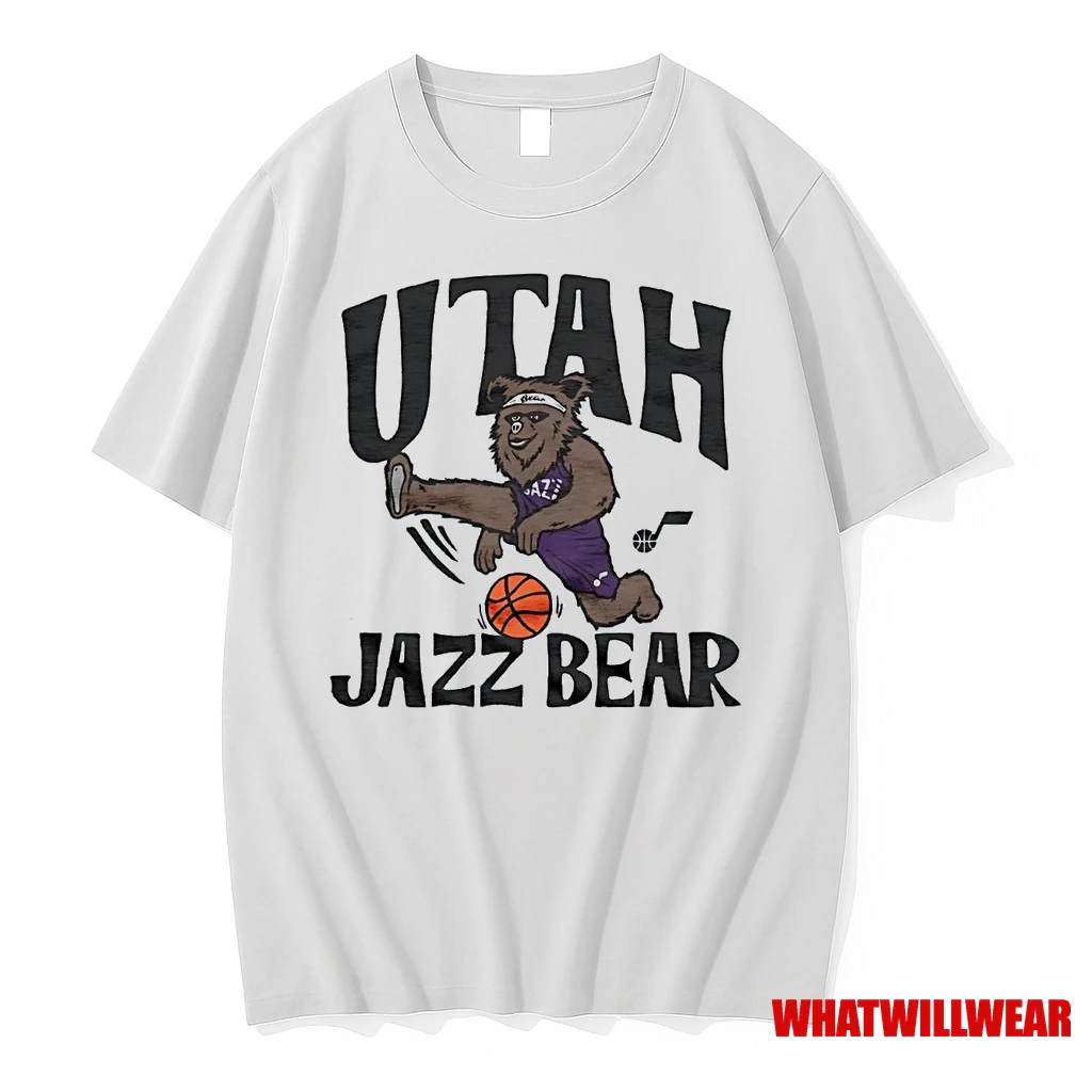 Utah Jazz Bear Crossover Shirts