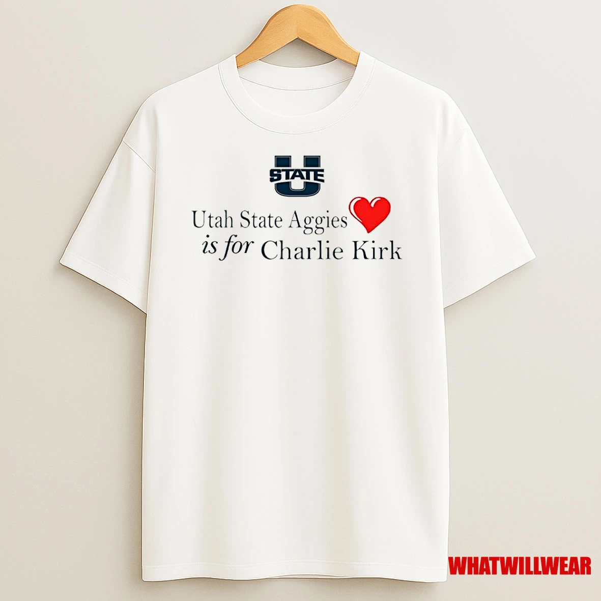 Utah State Aggies Heart Is For Charlie Kirk Shirts