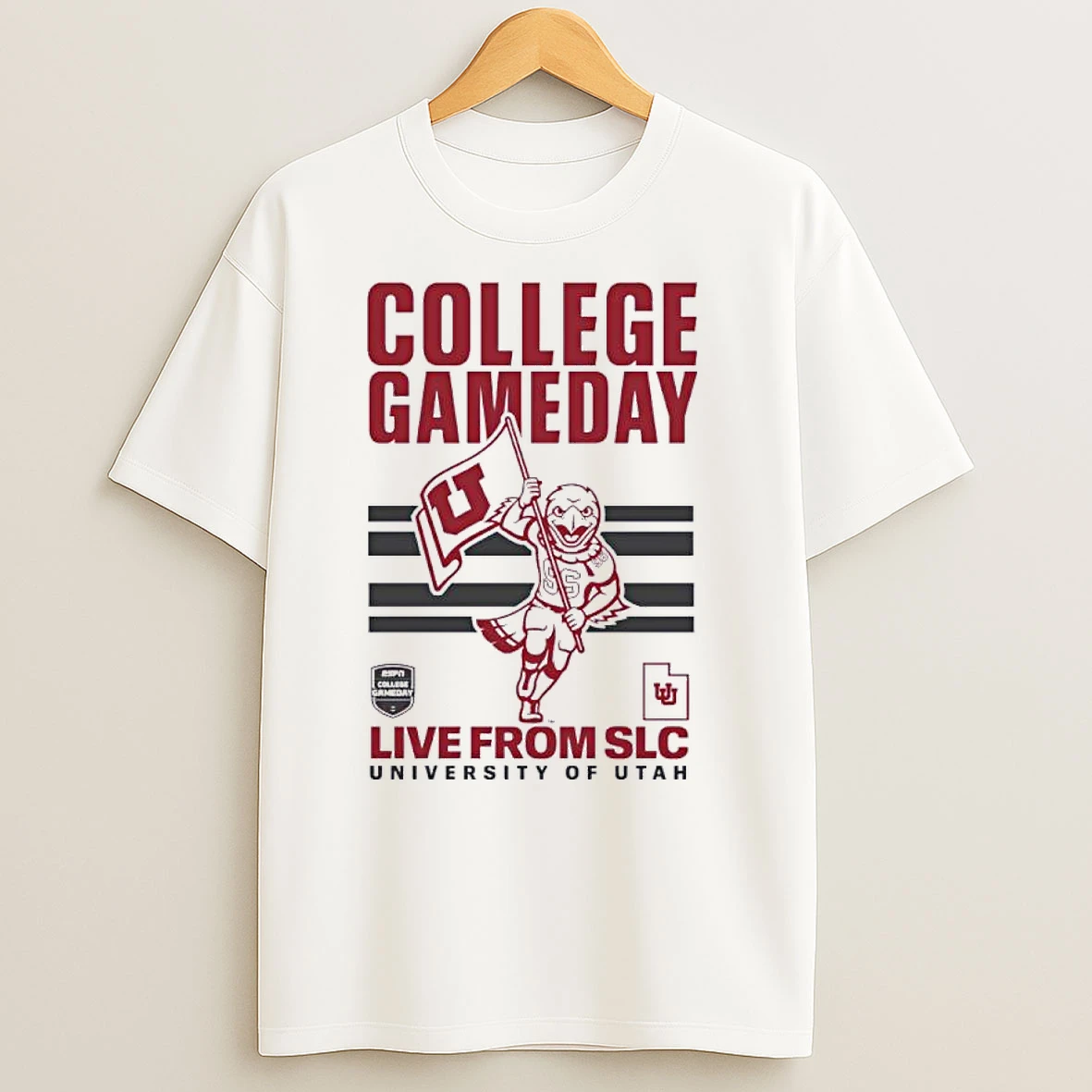 Utah Utes 2025 College Gameday Utah Flag T Shirts