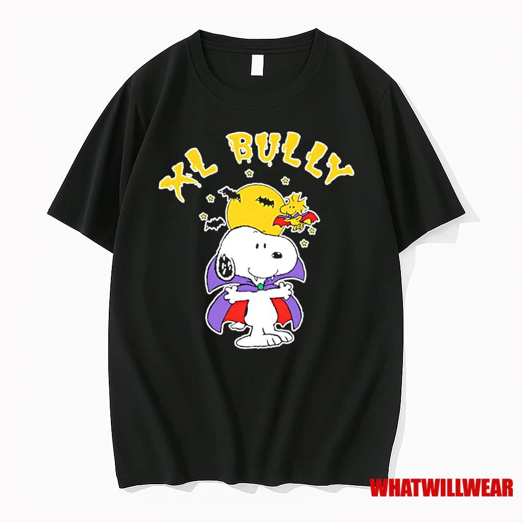 Vampire Peanuts Halloween Snoopy Woodstock Xl Bully Shirts