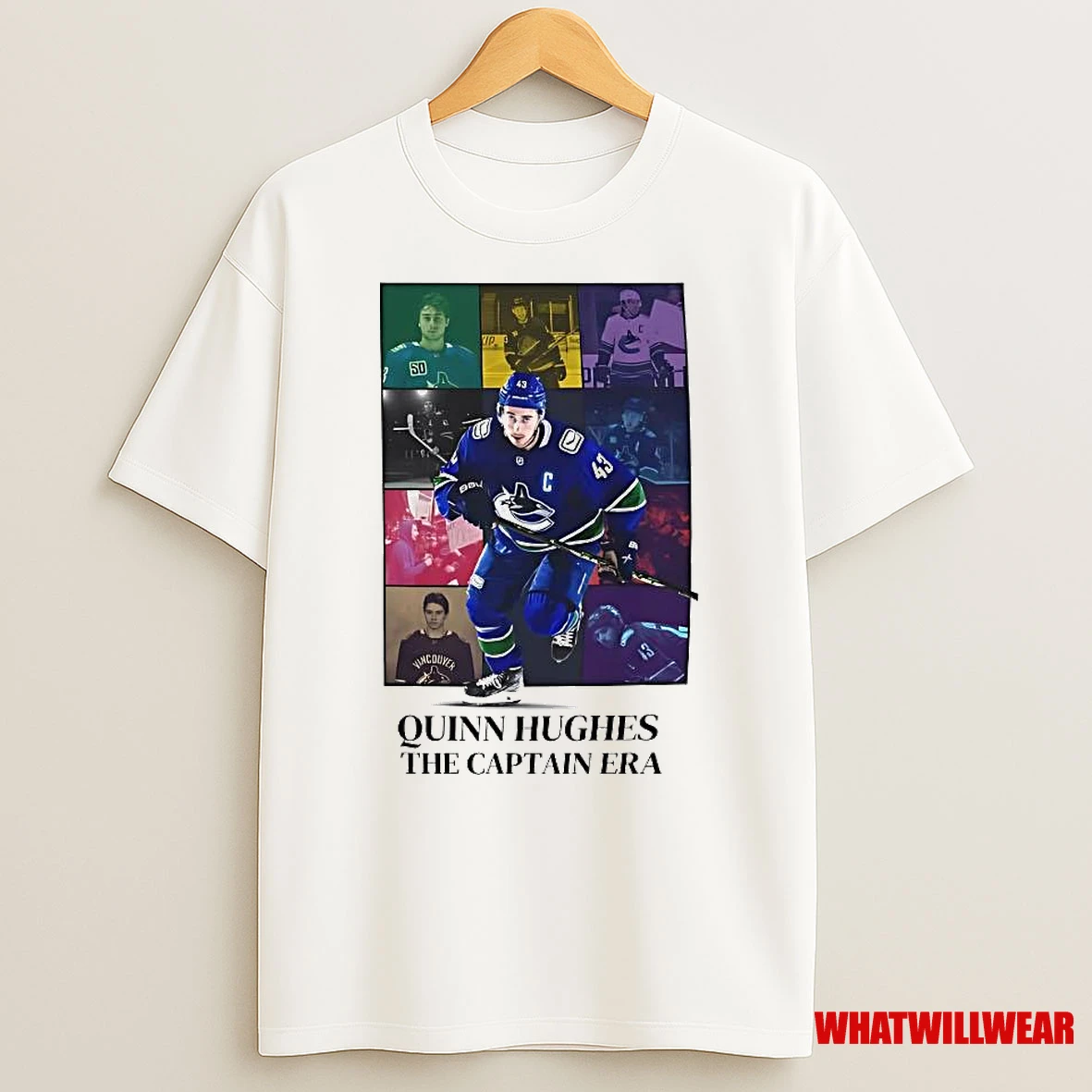 Vancouver Canucks Quinn Hughes The Captain Era Shirts