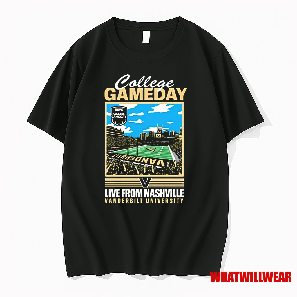 Vanderbilt Commodore Espn College Gameday Live From Nashville Vanderbilt University Shirts