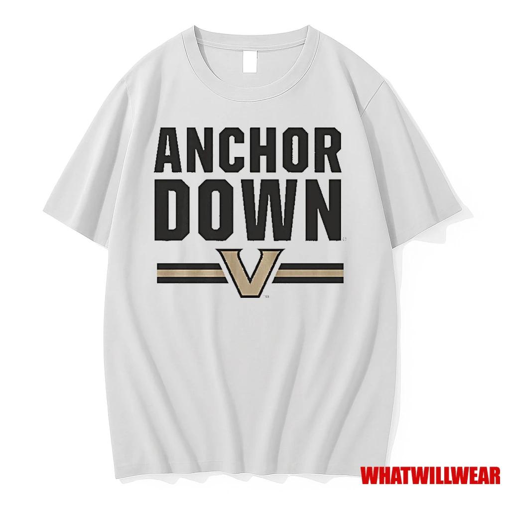Vanderbilt Commodores Anchor Down Ncaa Football 2025 Shirts