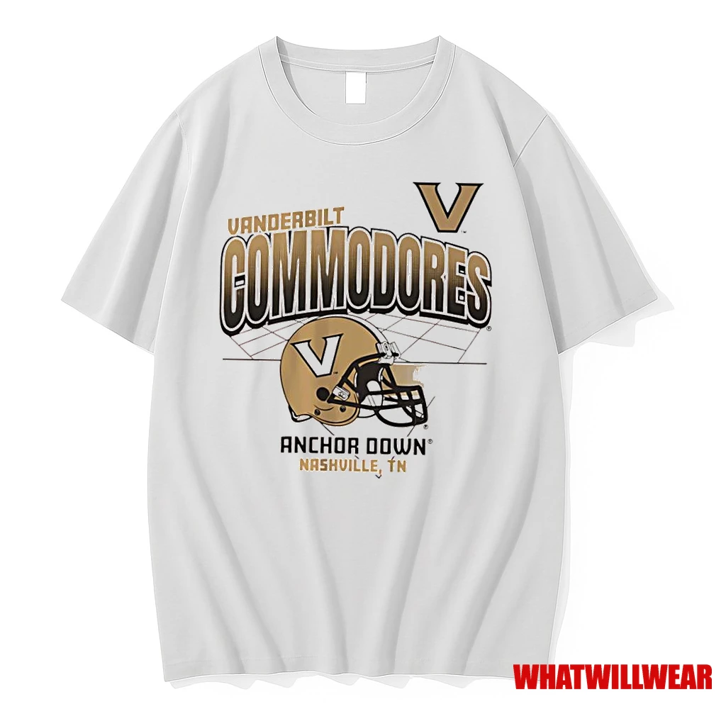 Vanderbilt Commodores Anchor Down Nashville Tn Helmet Logo Shirts