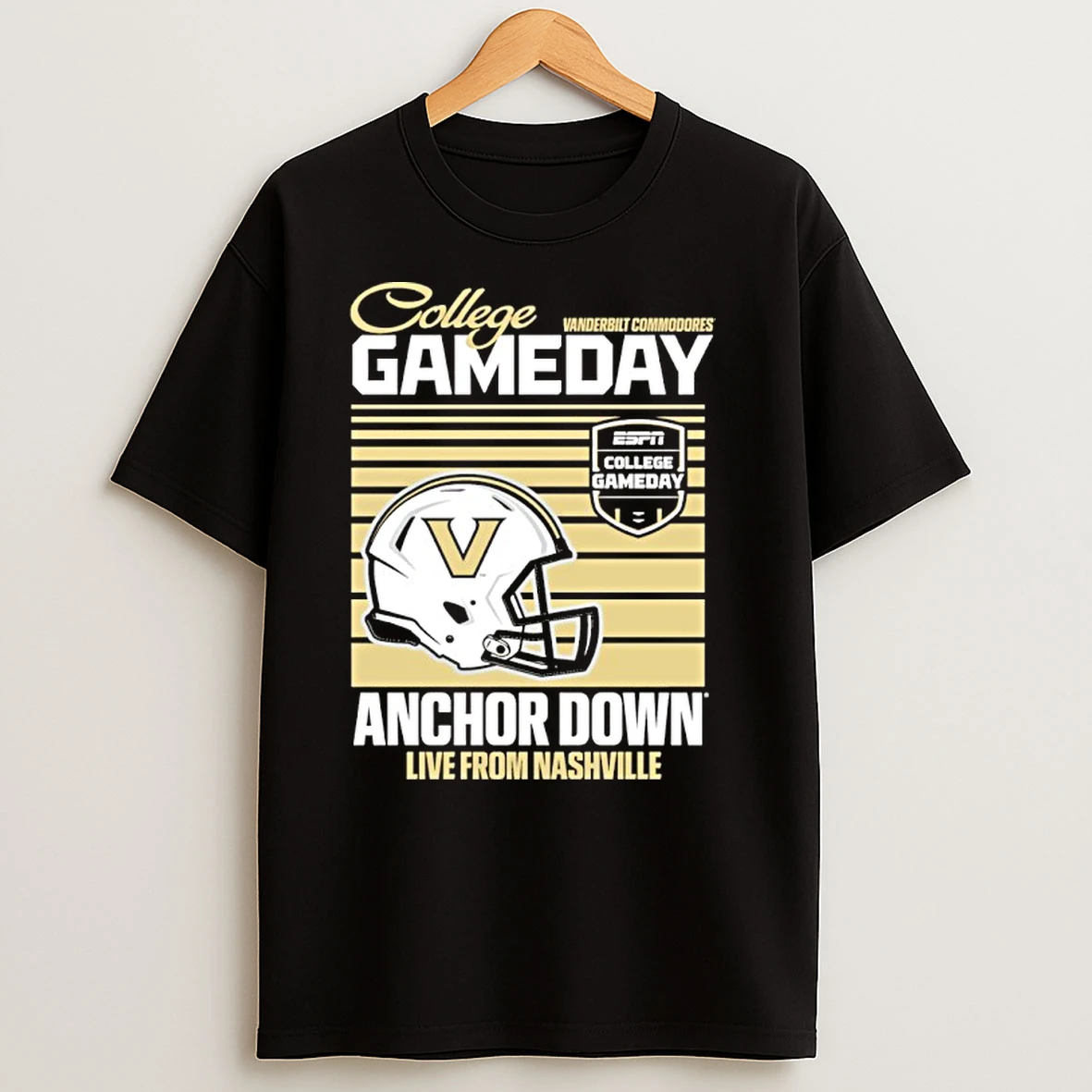 Vanderbilt Commodores College Gameday 2025 Anchor Down Vintage T Shirts
