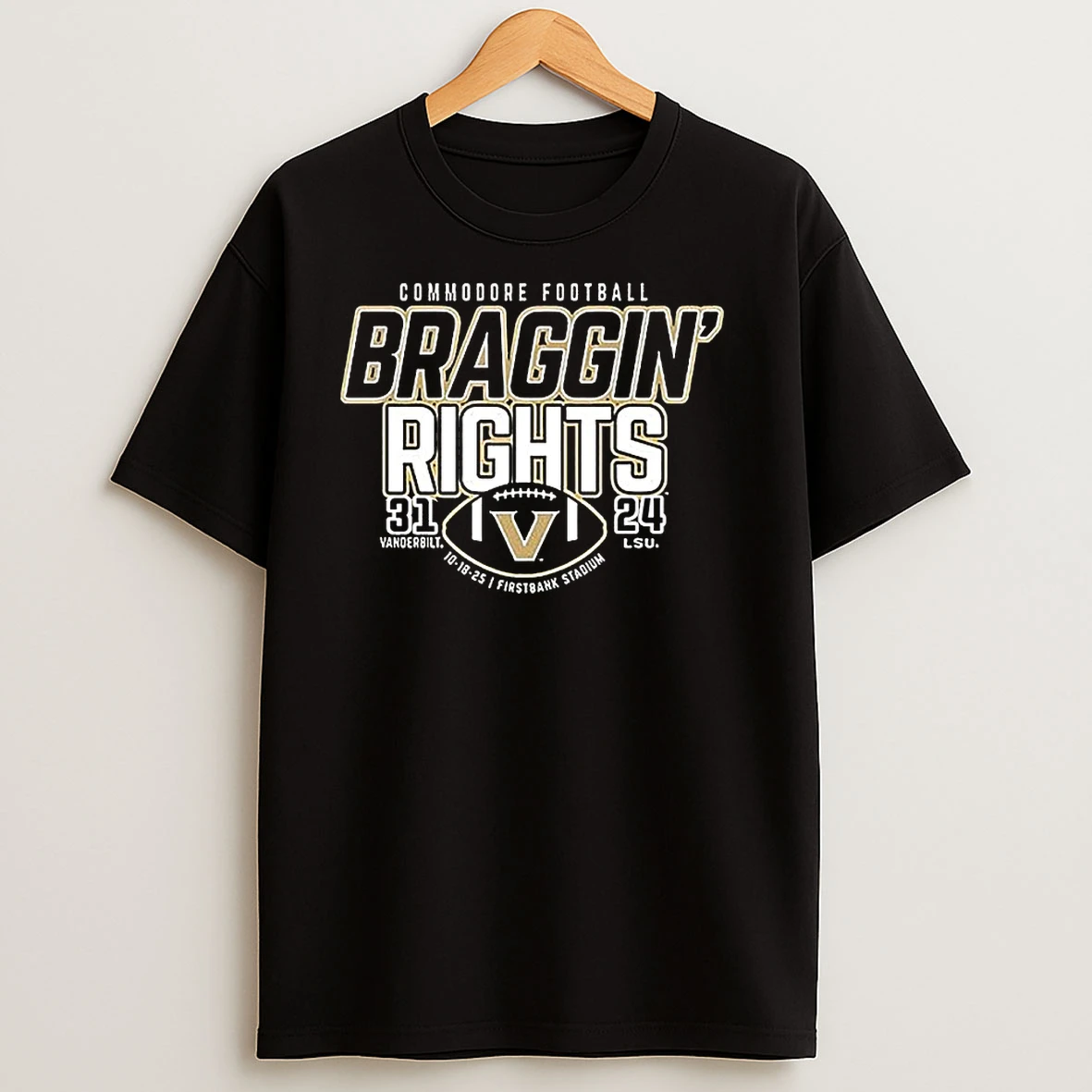Vanderbilt Commodores Football Win Over Lsu Score T Shirts
