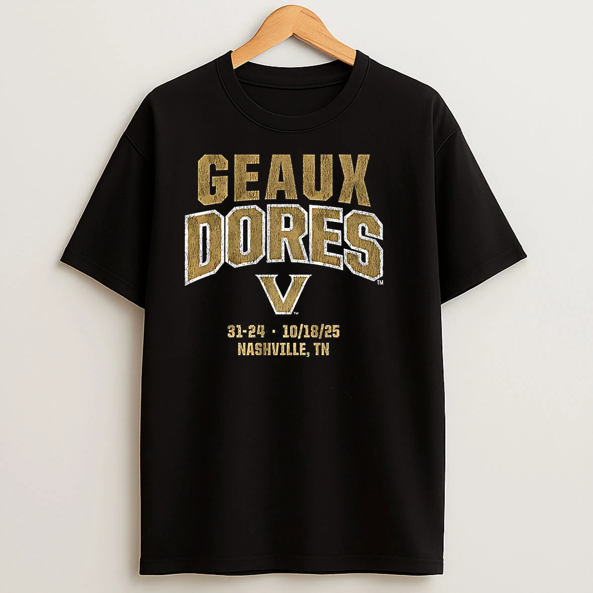 Vanderbilt Commodores Football Geaux Dores 2025 Nashville T Shirts