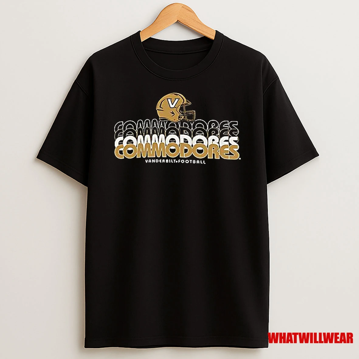 Vanderbilt University Commodores Youth Football Helmet Shirts