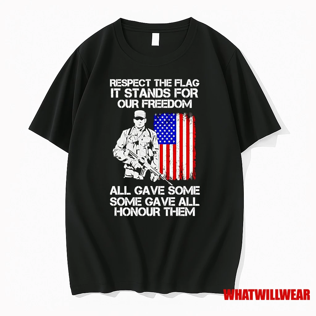 Veteran Respect The Flag It Stands For Our Freedom Shirts