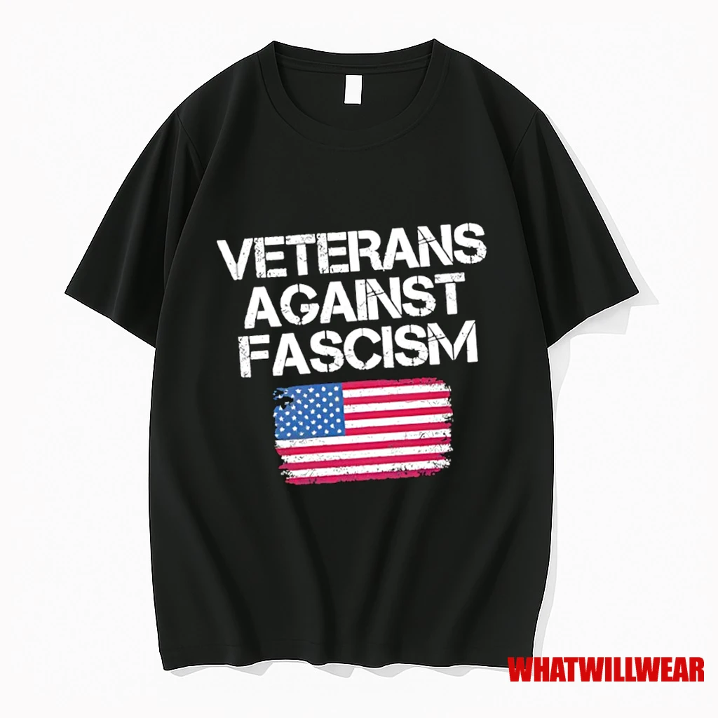 Veterans Against Fascism American Flag Shirts