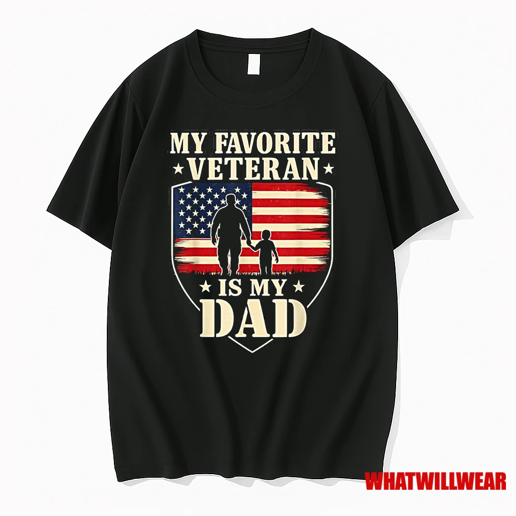 Veterans Day My Favorite Veteran Is My Father Proud Kids Shirts