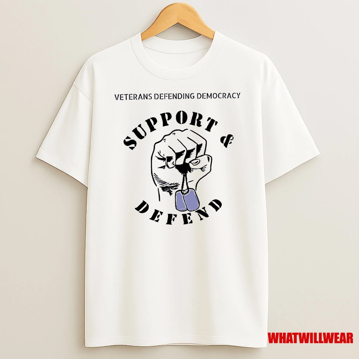 Veterans Defending Democracy Support And Defend Hand Shirts
