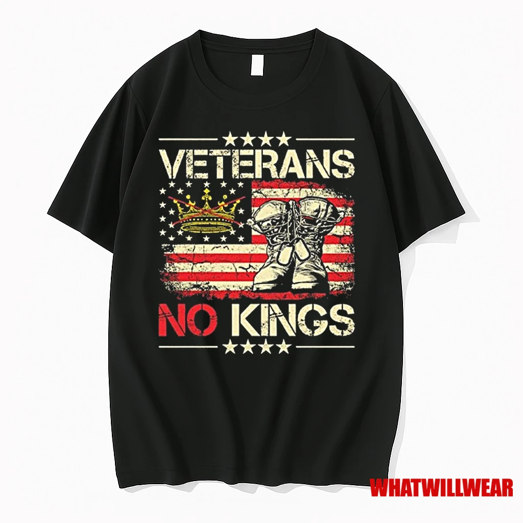 Veterans No Kings Military Protest Shirts