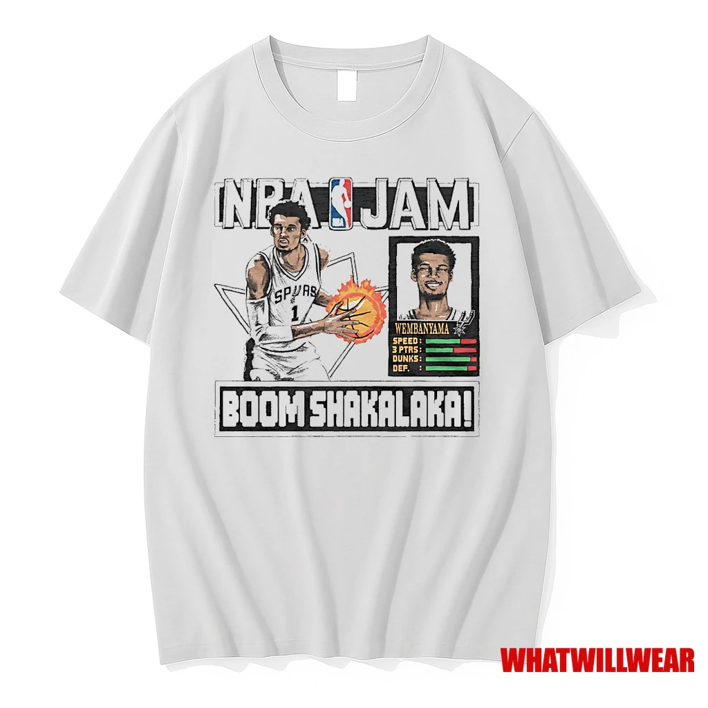 Victor Wembanyama Nba Jam Spurs Superstar Shirts