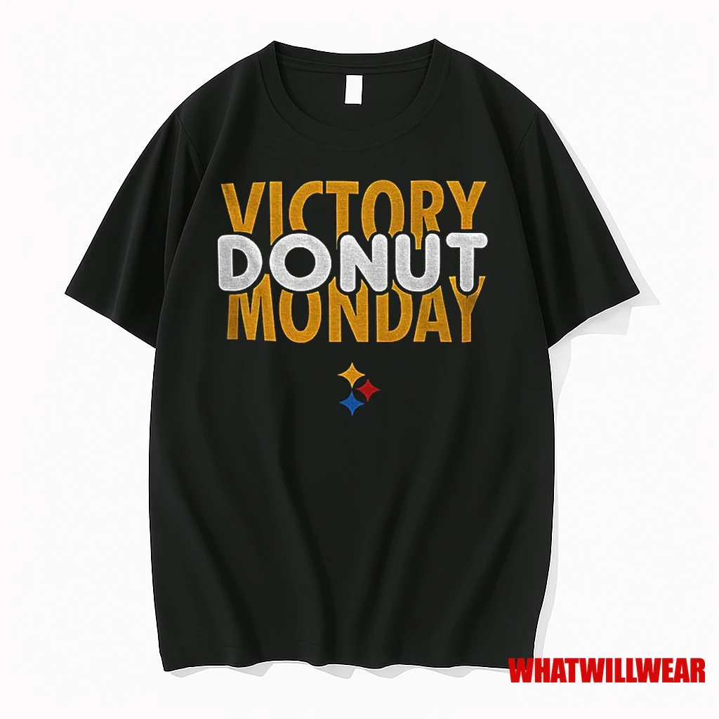 Victory Donut Monday Pittsburgh Steelers Nfl Football Logo Shirts