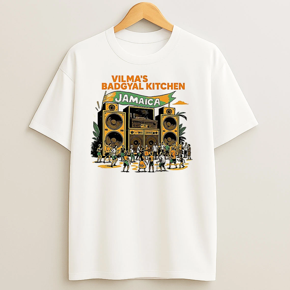 Vilmas Badgyal Kitchen Jamaica Sound System T Shirts