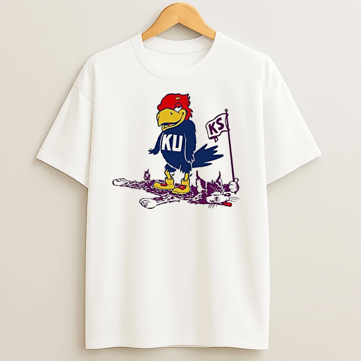 Vintage Ku Beat K State Mascot T Shirts
