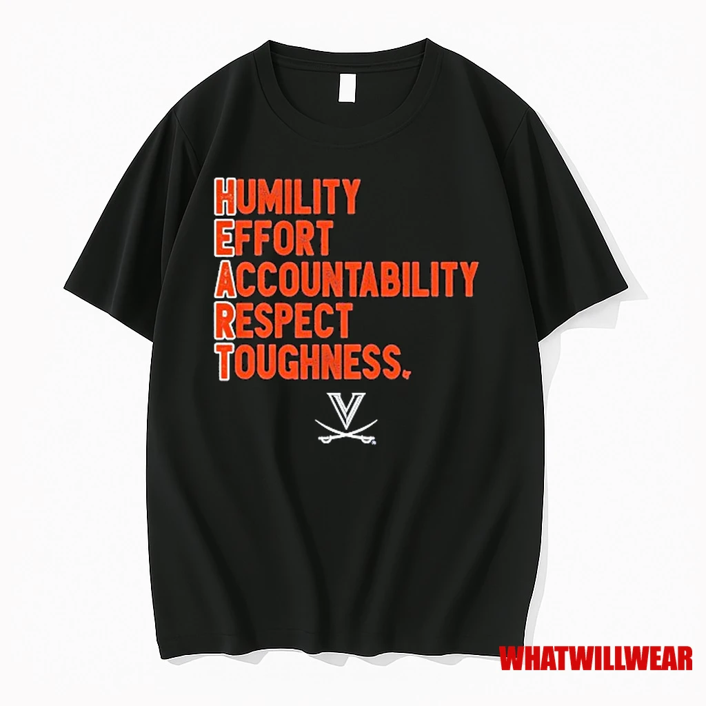 Virginia Cavaliers Uva Heart Humility Effort Accountability Respect Toughness Shirts
